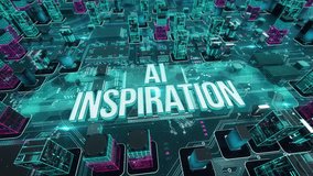 ai inspiration- with digital technology hitech concept. 3D Illustration - Powered by Shutterstock - Get 15% off with code: PIKWIZARD15