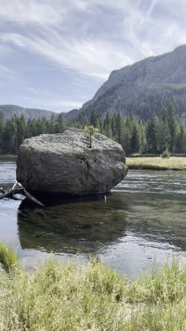 Lovely rock in Yellowstone National Park.