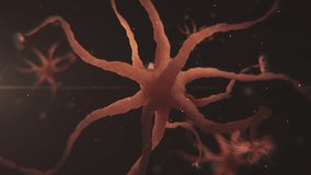 3D rendering Virus neural network transmission animation, retrovirus in body of individual with human immunodeficiency virus. Division of light pink virus.understanding retrovirus replication - Powered by Shutterstock - Get 15% off with code: PIKWIZARD15