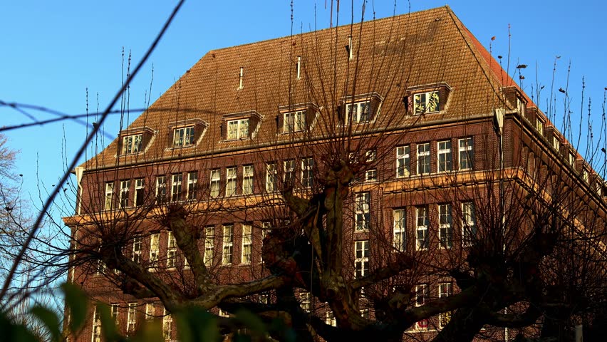 the old hoesch building in dortmund germany 4k 25fps video