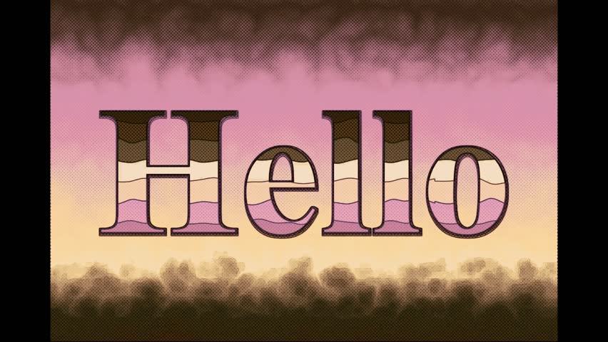 The colorful word "Hello" that stands out on a brown background is ideal for friendly greeting and communication themed design.