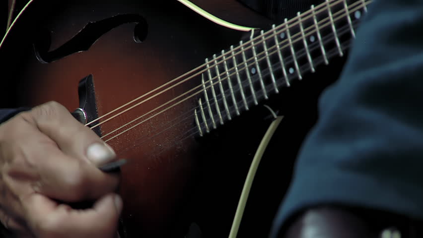 Two Men Rehearsing with Mandolin and Acoustic Guitar in La Paz, Bolivia - Close Up - 4K