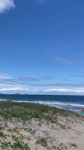 Beutiful beach view with the sea and the sky
