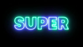 Super glowing text animation design - Powered by Shutterstock - Get 15% off with code: PIKWIZARD15