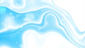 White blue abstract Christmas winter background with snowflakes. Seamless looping glossy waves motion design. Video animation Ultra HD 4K 3840x2160 - Powered by Shutterstock - Get 15% off with code: PIKWIZARD15
