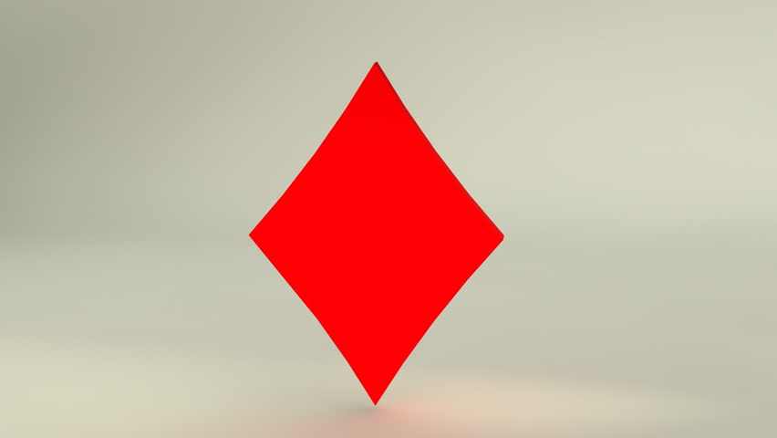 3d rotating diamonds card symbol loopable Stock Footage Video (100% ...
