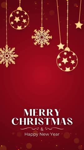 christmas and hapy new years greeting card video