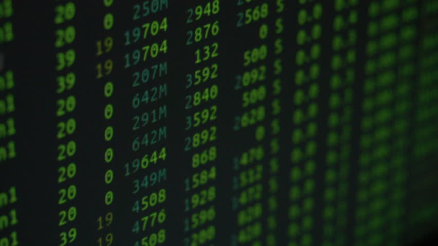 Global business market graph line animation background. Green coloured. Close-up view of computer screen displaying stock market data in blue and green text - Powered by Shutterstock - Get 15% off with code: PIKWIZARD15