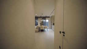 Stylish and elegant minimalist home interior featuring clean lines, neutral colors, and warm ambient lighting, creating a cozy and modern atmosphere. - Powered by Shutterstock - Get 15% off with code: PIKWIZARD15