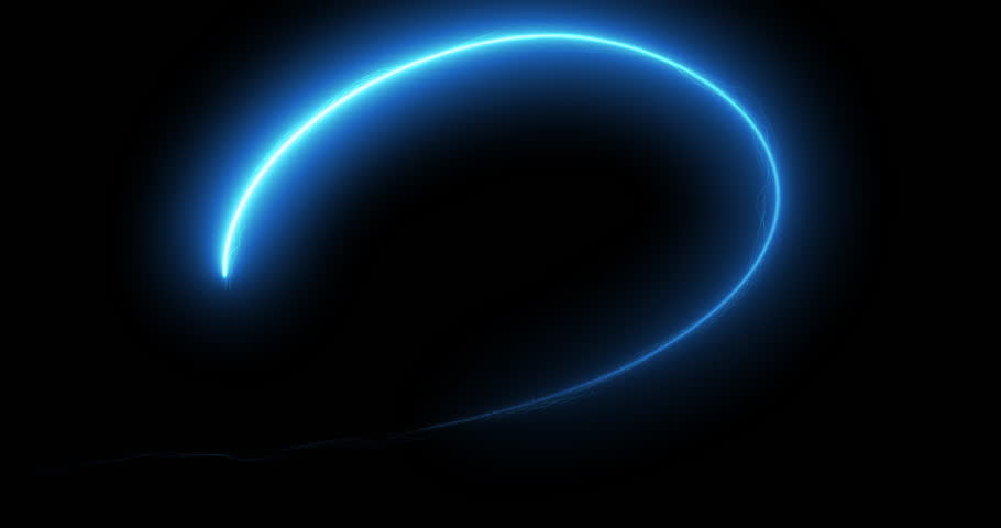 Animation of blue flash of energy spiral. Background abstraction meteor light. 4k video premium quality