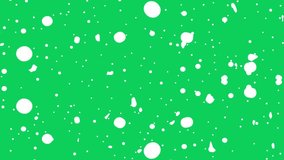 An animation of white dots floating around on a green screen background - Powered by Shutterstock - Get 15% off with code: PIKWIZARD15