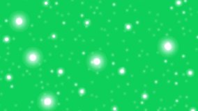 An animation of white dots floating around on a green screen background - Powered by Shutterstock - Get 15% off with code: PIKWIZARD15