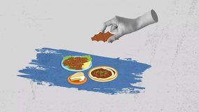 collage art, Turkish food. Stop motion. - Powered by Shutterstock - Get 15% off with code: PIKWIZARD15