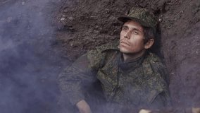 Weary Soldier in a Trench During War - Powered by Shutterstock - Get 15% off with code: PIKWIZARD15