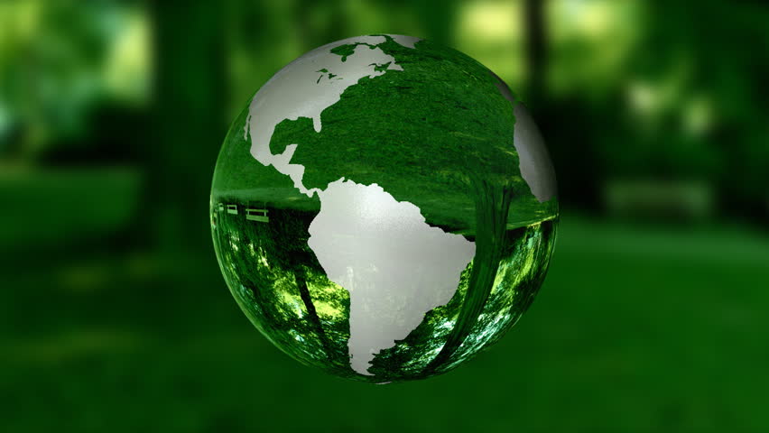Earth Globe made of glass,environmental conservation concept,nature