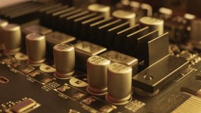 Macro close up of a modern computer gaming motherboard 
 - Powered by Shutterstock - Get 15% off with code: PIKWIZARD15