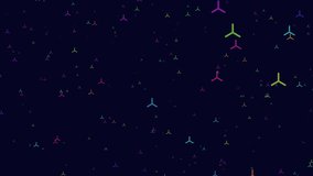 Colorful arrows arranged in a circular pattern on a black background. Each arrow points in a different direction, creating a captivating visual display - Powered by Shutterstock - Get 15% off with code: PIKWIZARD15