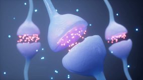 Neurons and synapses, nervous system concept, 3d rendering. Motion Graphic. - Powered by Shutterstock - Get 15% off with code: PIKWIZARD15