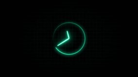 Glowing neon Clock icon ,Clock icon. watch timer, Glowing neon clock icon , - Powered by Shutterstock - Get 15% off with code: PIKWIZARD15
