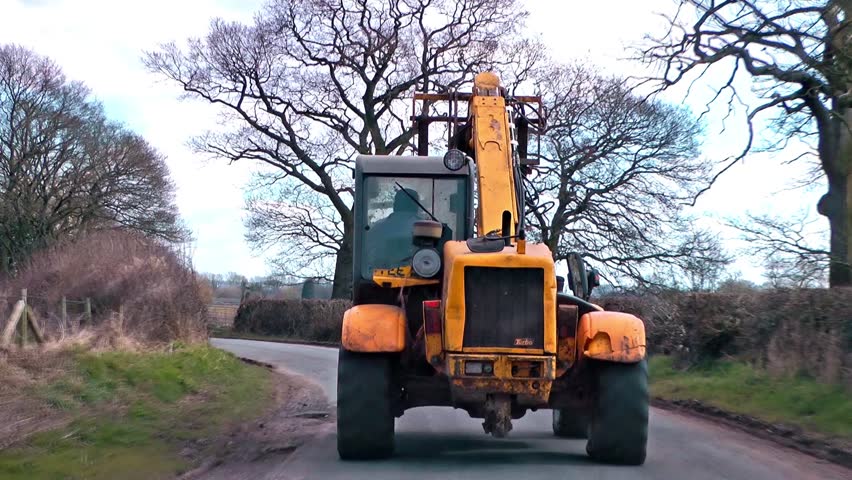 Tractor on a Country Road