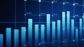 Statistical graph with business finance concept, 3d rendering. Motion graphic. - Powered by Shutterstock - Get 15% off with code: PIKWIZARD15