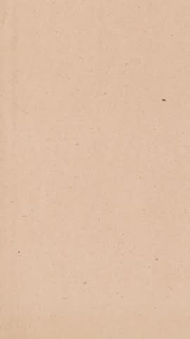 Vintage paper texture 4K stop motion vertical video. Aged old page overlay effect background loop animation. Kraft paper texture with stains, grain, dust particles. Empty abstract animated backdrop