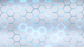 3d Abstract white hexagon pattern background with blue light glow stripe, concept technology - Powered by Shutterstock - Get 15% off with code: PIKWIZARD15