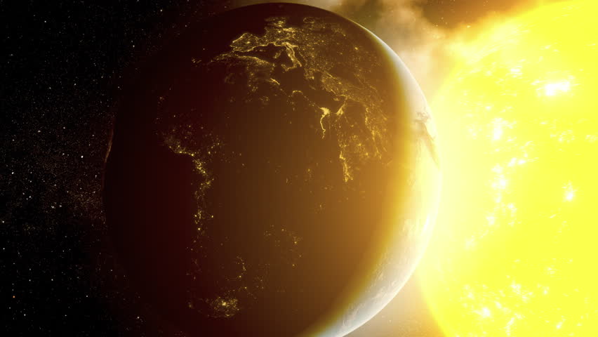 Planet earth close to the sun dying process.
3d rendering of planet earth from life to dying rock, global warming, sci-fi concept, 4K, 2024
