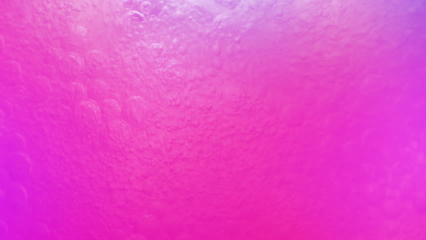 Pink Soda Drink Bubbling Detail
