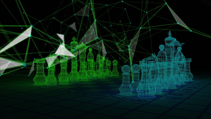 Holographic Chessboard: Dynamic Moving Pieces in a Futuristic Display