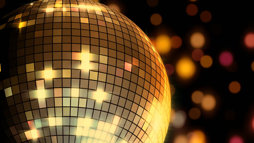 animated colored mirror ball Stock Footage Video (100% Royalty-free