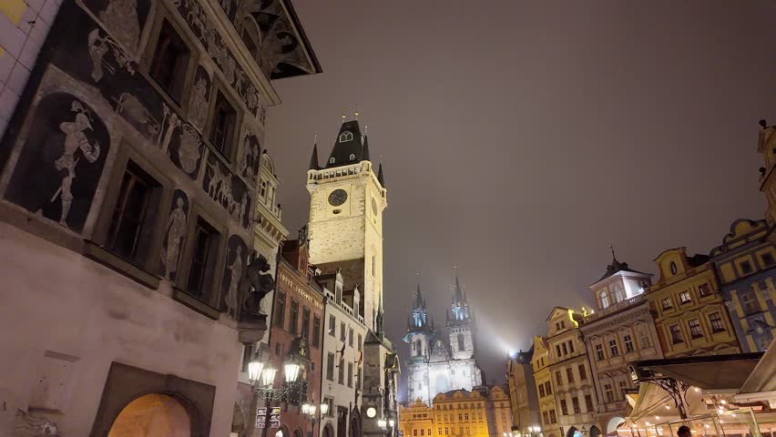 Clock tower, astronomy and Prague