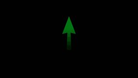 abstract green arrow up animation on black background - Powered by Shutterstock - Get 15% off with code: PIKWIZARD15