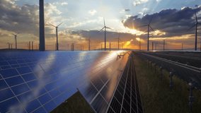 Alternative Energy Sources With Wind Mill And Solar Panel For Green Energy Production - Powered by Shutterstock - Get 15% off with code: PIKWIZARD15