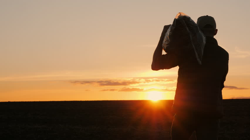 A Beautiful Moment of Reflection Sunset Moments as a Silhouette of Deep Contemplation