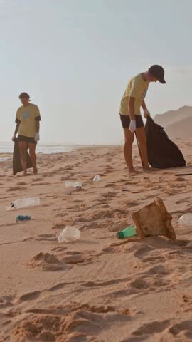 Dedicated individuals clean up the shoreline, picking up litter and restoring the beauty of this serene beach. This community effort showcases the spirit of environmental stewardship and teamwork.