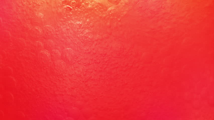 Cherry Soda Drink Bubbling Detail