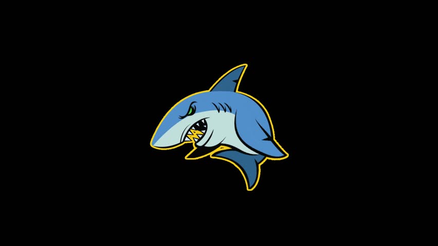 cartoon fish animation video. fish icon video.  