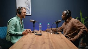 African American and Caucasian Bloggers On Air Together - Powered by Shutterstock - Get 15% off with code: PIKWIZARD15