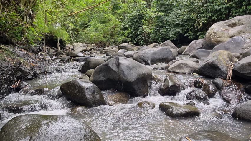 beautiful rocky wilderness surrounded by beautiful flowing mountain water