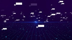 Social Media Speech Bubbles, 4K Background Negative positive comments, background, social network icons, peoples opinions, reviews reactions For Business, Services, Explainer Video. 3D Illustration - Powered by Shutterstock - Get 15% off with code: PIKWIZARD15