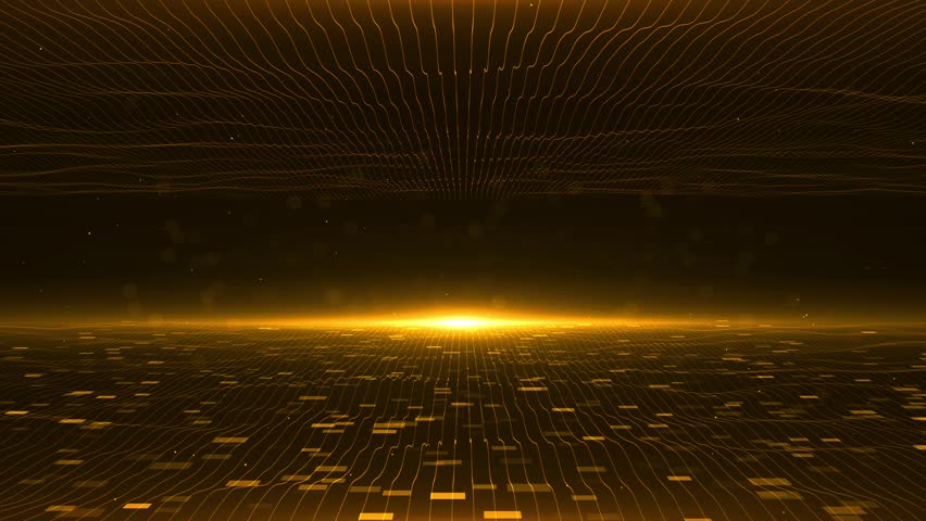 Beautiful Sparkles particle light award stage background. charismas, new year holiday, wedding glitters gorgeous awards ceremony party performance. Event Awards Trailer Titles. 3D Illustration