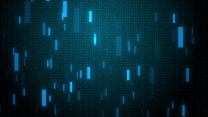 Digital artificial intelligence virtual screen. AI Data Stream flow Big data technology data science abstract background. Futuristic Data computer Science, cyber security business. 3D Illustration