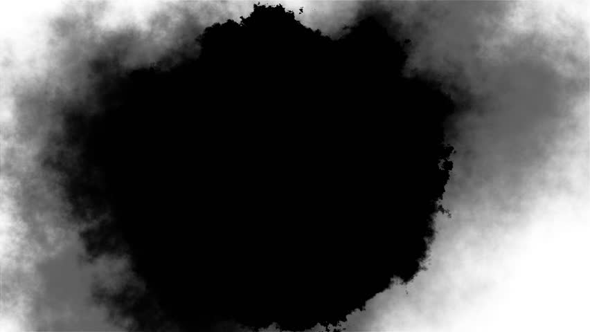 Abstract drop ink watercolor transition, alpha channel footage, Isolated black and white. ink splatter glitter transition. Turbulent painting blot spreading reveal. liquid splash. 3D Illustration