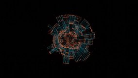 3D futuristic sphere with dots and lines. Digital network connection with dynamic data flow. Abstract artificial intelligence. Data processing and computational analysis. Big data technology concept. - Powered by Shutterstock - Get 15% off with code: PIKWIZARD15