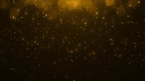 Award party stage golden glitter animation. stars lights particles. Luxury light streak. Particle, luxury awards ceremony background, Oscar 4K 3D spot flashing party stage new year. 3D Illustration - Powered by Shutterstock - Get 15% off with code: PIKWIZARD15