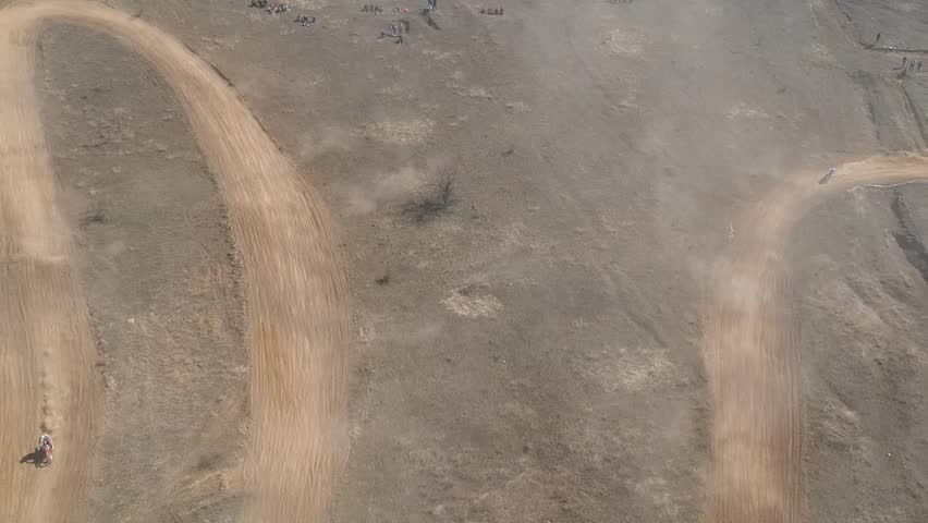 dirty moto championship filmed by drone