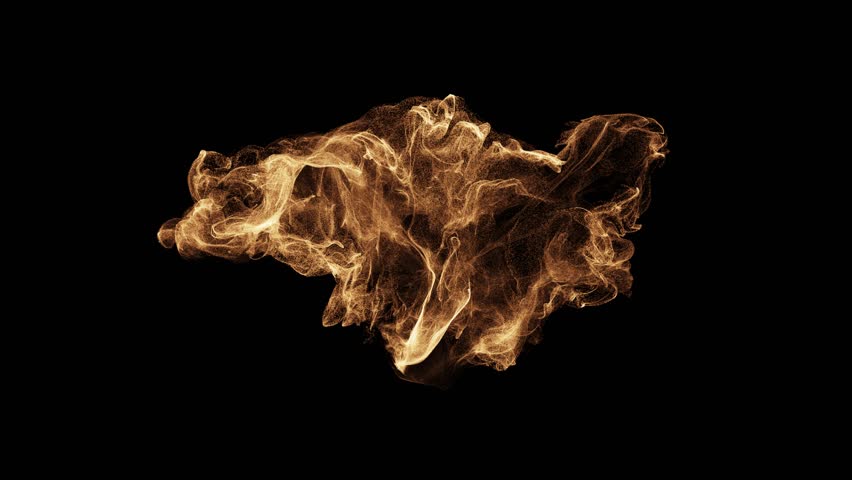 Luxury Gold Particle Flow Overlay Element