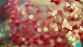 Twinkling String Lights In A Christmas Tree During Holidays. Defocus Shot - Powered by Shutterstock - Get 15% off with code: PIKWIZARD15