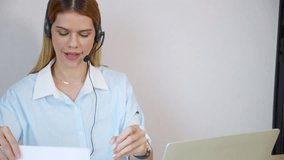 Professional young business woman working and meeting online in modern home office, businesswoman video call with conference distant, call center and support, consulting with business. - Powered by Shutterstock - Get 15% off with code: PIKWIZARD15
